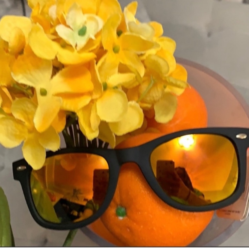Orange Burst And Black Sunglasses By Beach Blast NEW!